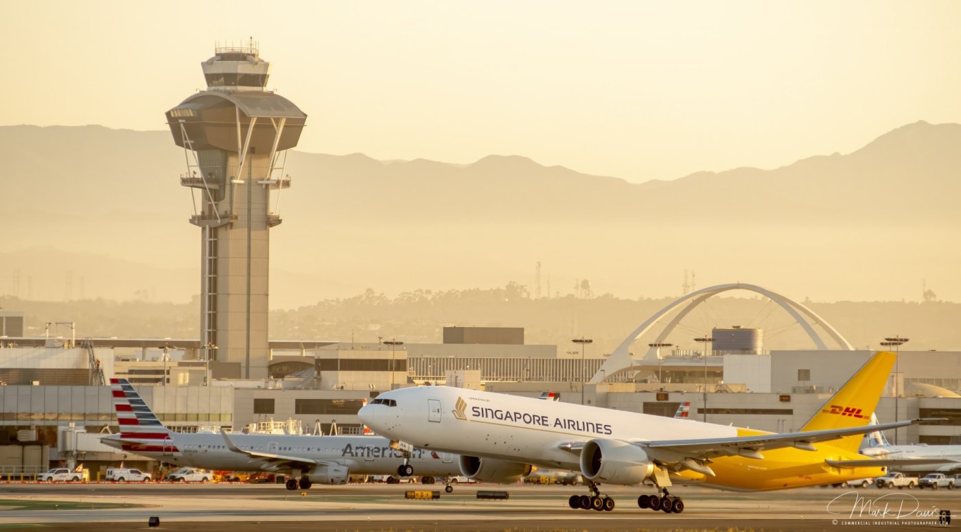 LAX Cargo Plane Taking Off